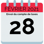 Compte de taxes annuelles - 1er versement